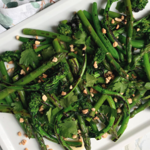 Elena Silcock's Grilled Nutty Greens