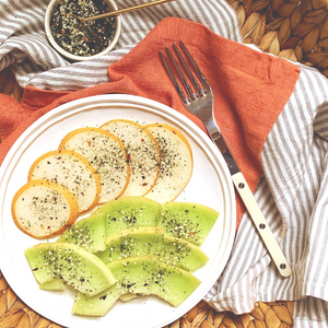 Fresh Fruit with Savory Sprinkles by Andy Baraghani