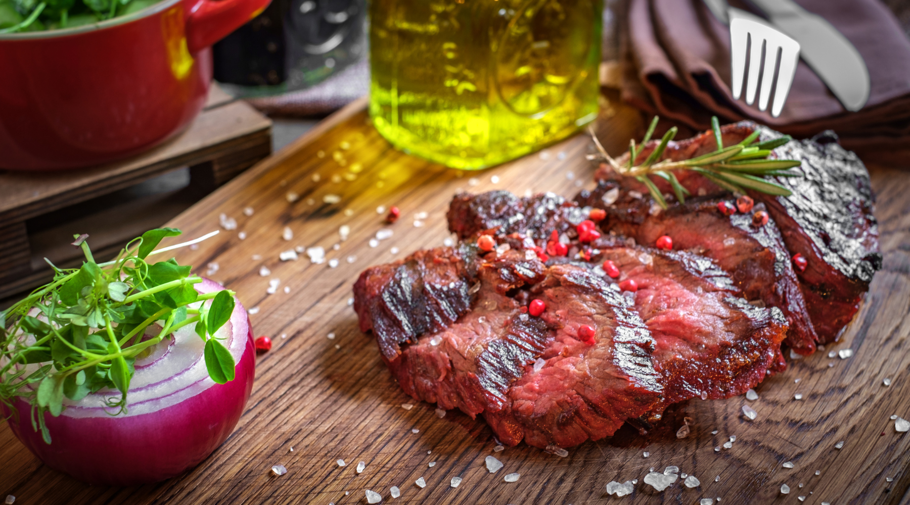 Grilled Flank Steak with Rosemary