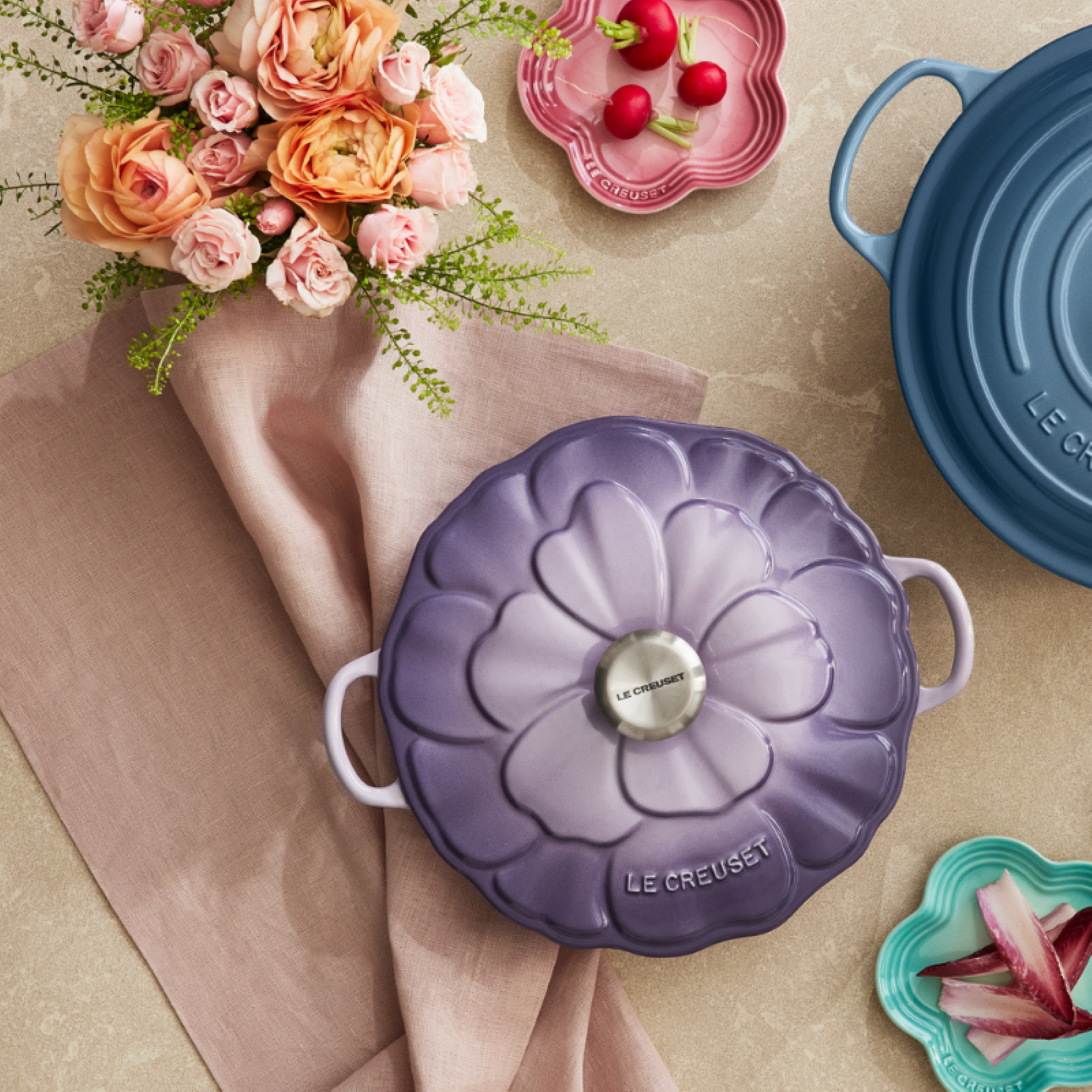 JUST ARRIVED - Le Creuset 2.2L Petal Braisers