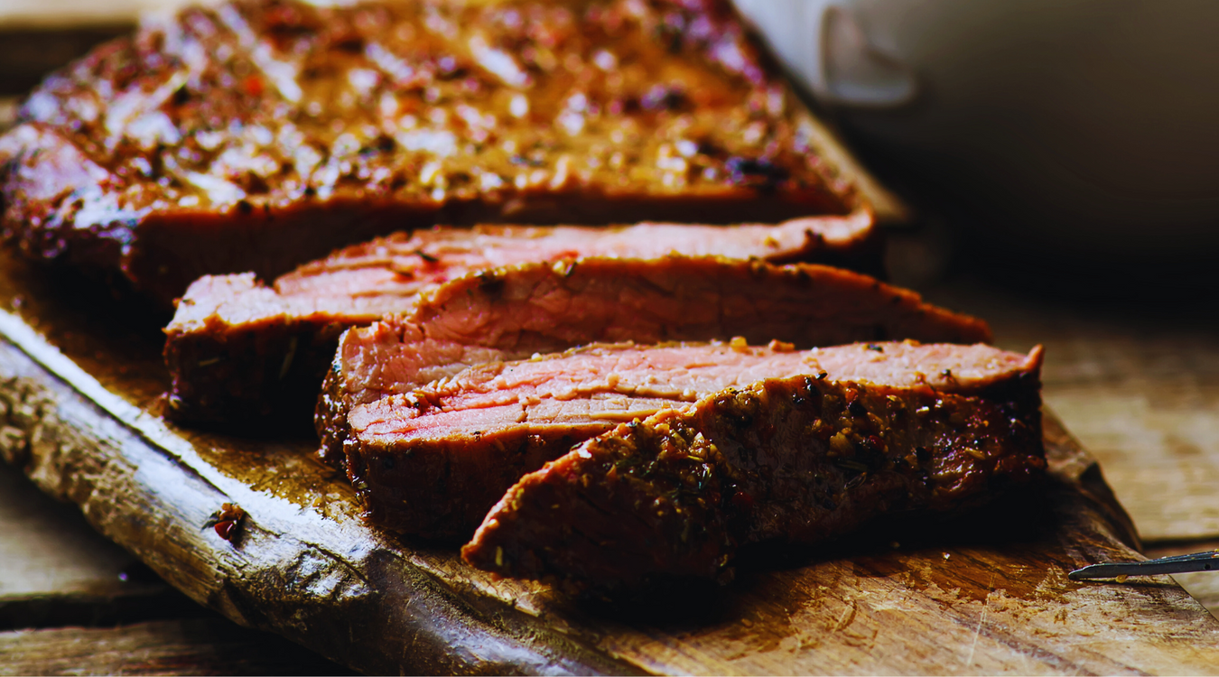 Sweet and Salty Grilled Steak With Cucumber Salad
