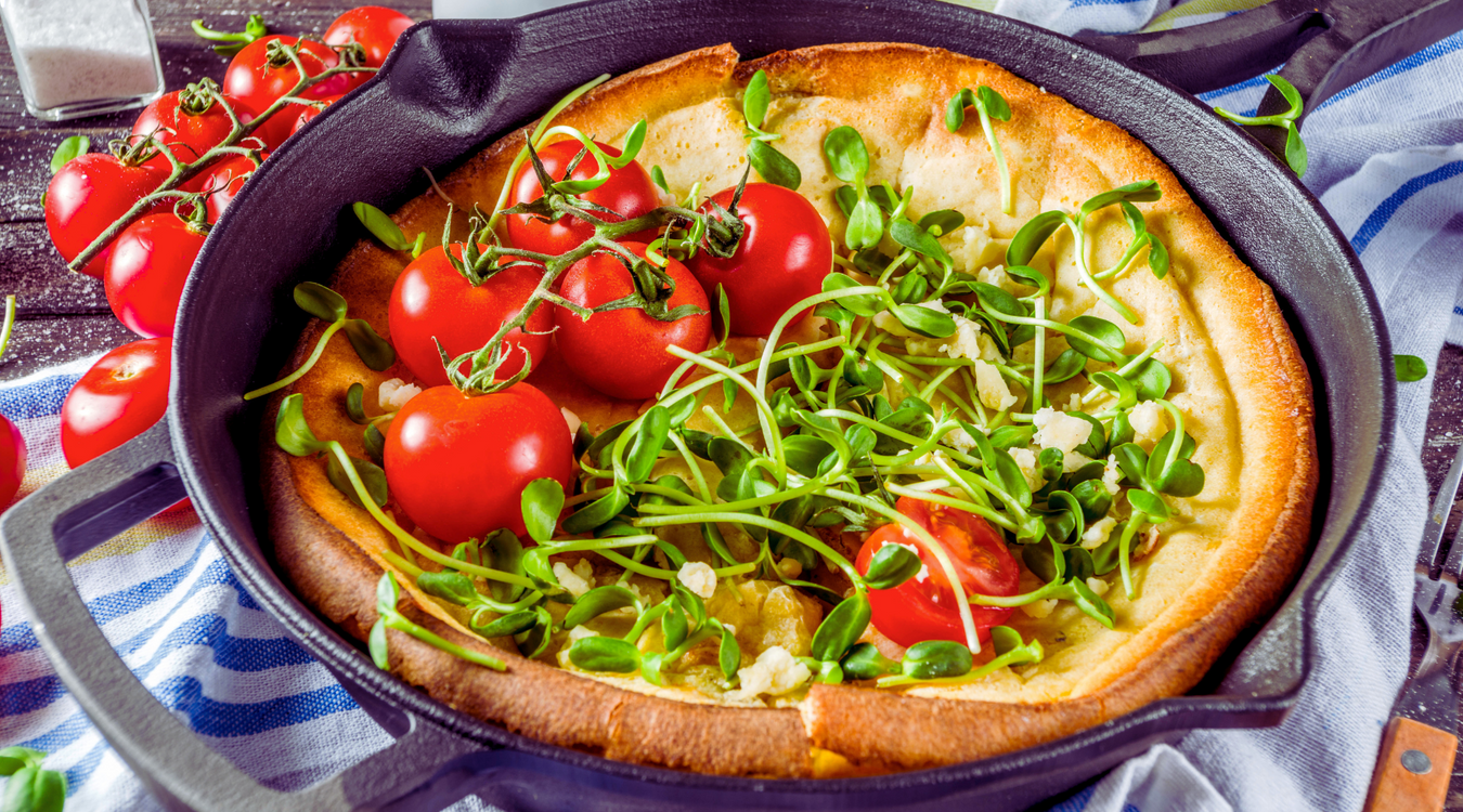 Goat Cheese & Dill Dutch Baby