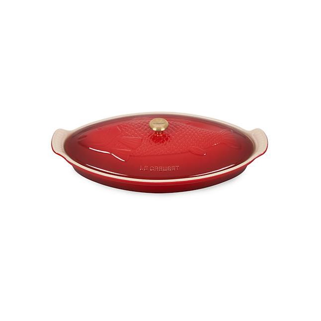 Le Creuset Heritage Oval Fish Baker - Cerise / 1.6L