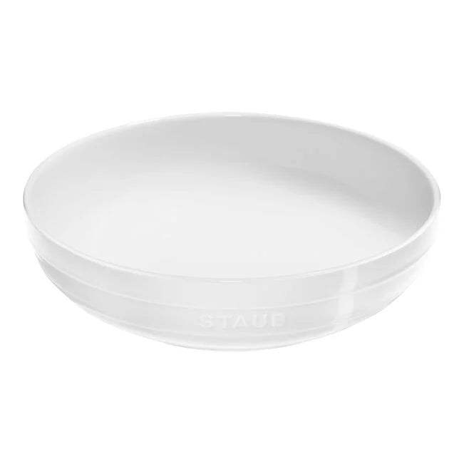 STAUB Ceramique Round Serving Bowl - 28cm / White