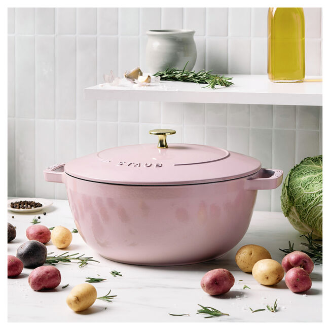 Staub Cast Iron Round French Oven 4.8 L - Sorbet rose