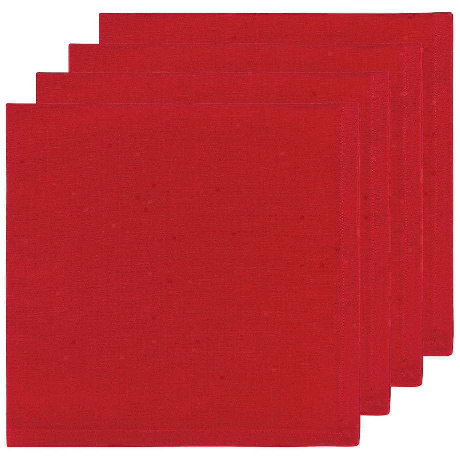 Now Designs Spectrum Cotton Napkins - Set of 4 / Chili Red