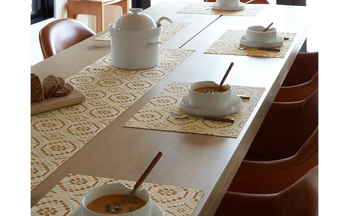 Chilewich Table Mats - Overshot / Rectangle / Butterscotch