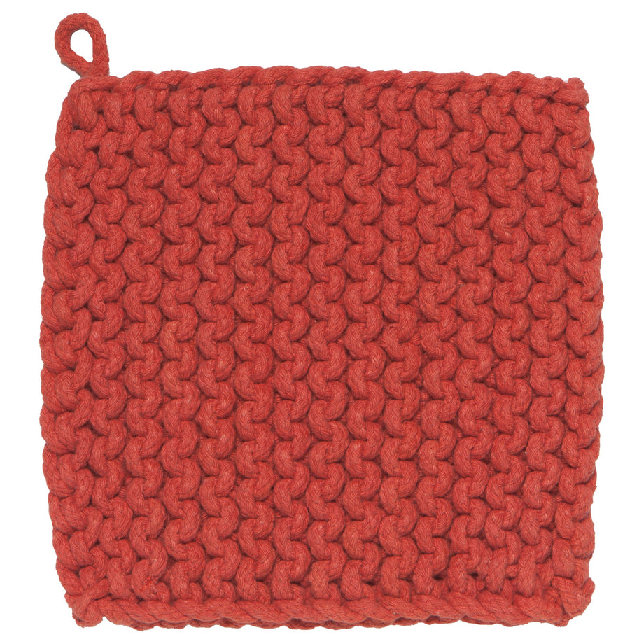 Danica Heirloom Knit Potholder - Clay