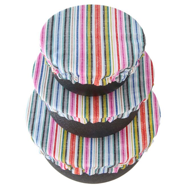 Fenigo Colibri Bowl Cover Set of 3 - Summer Stripes