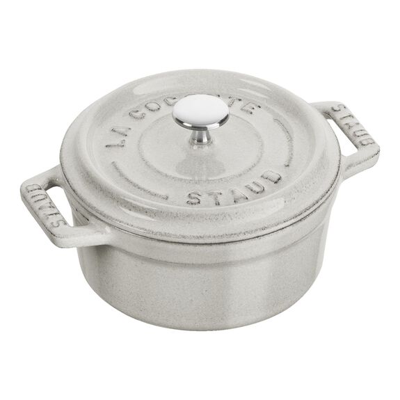 STAUB Cast Iron Mini Cocotte  - 250ml / White Truffle