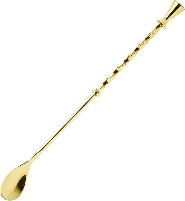 Final Touch Cocktail Mixing Spoon - Brass