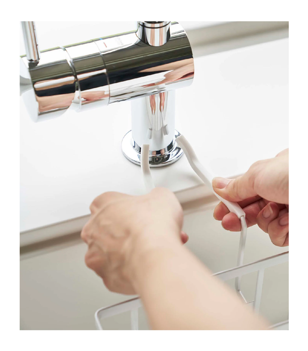 Yamazaki Home Tower Faucet-Hanging Sponge Caddy - Steel