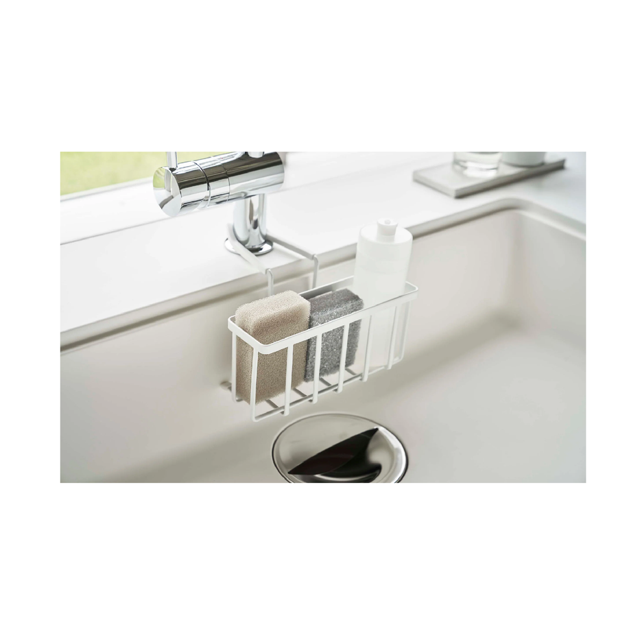 Yamazaki Home Tower Faucet-Hanging Sponge Caddy - Steel