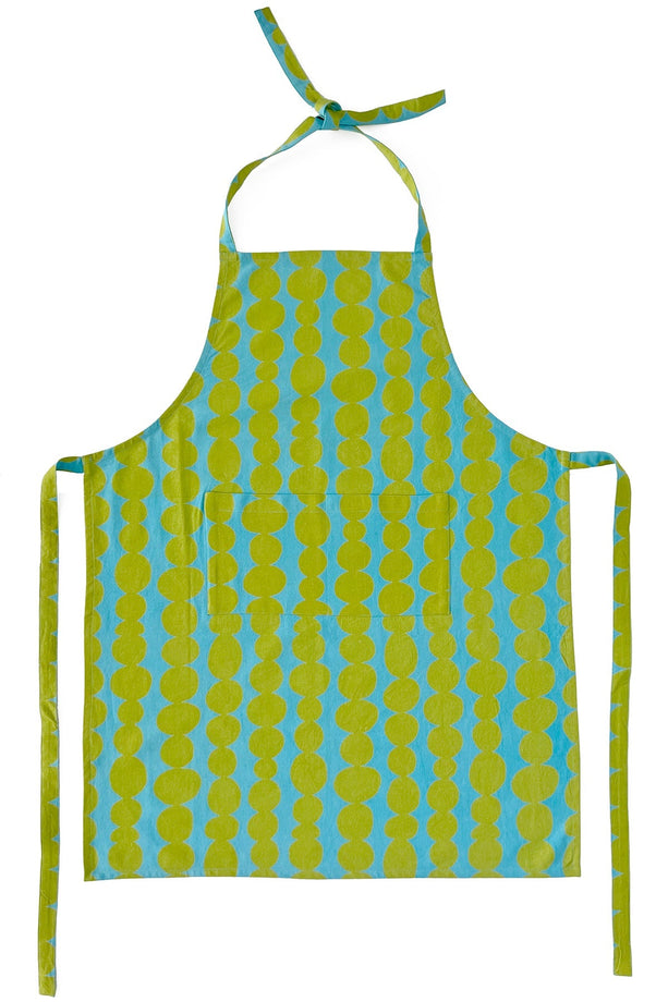 See Design Apron - Small Totem Aqua/Citron