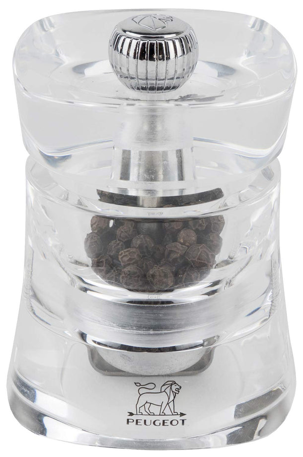 Peugeot Baltic Pepper Mill, Clear Acrylic - 8cm / 3"