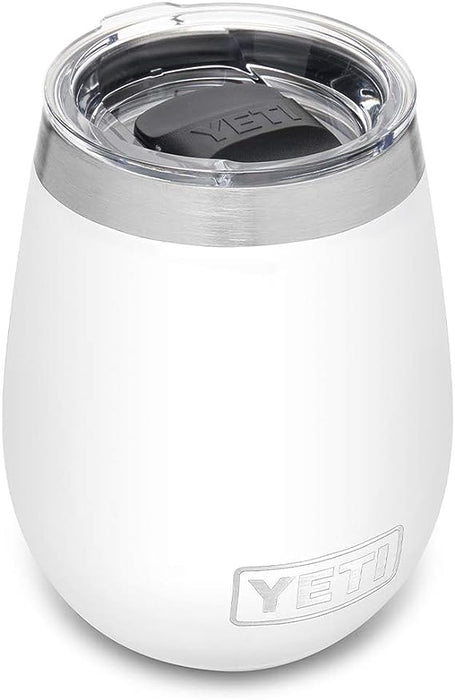 YETI Rambler Wine Tumbler with Magslider Lid 295ml - White