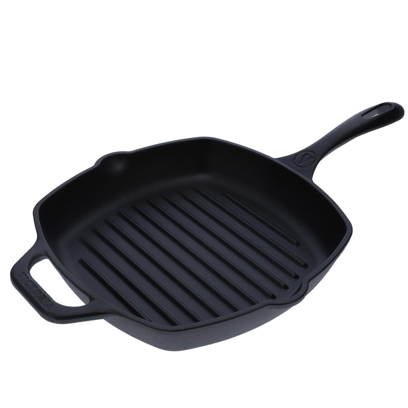 Victoria Cast Iron Grill Pan - 26x26 cm