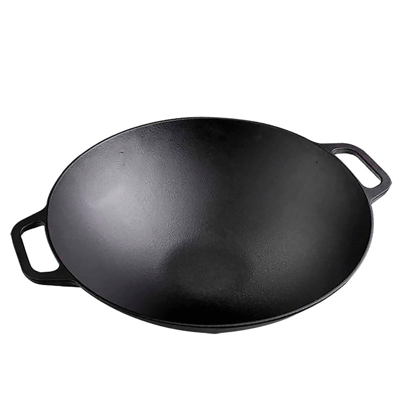 Victoria Cast Iron Wok - 35.5 cm