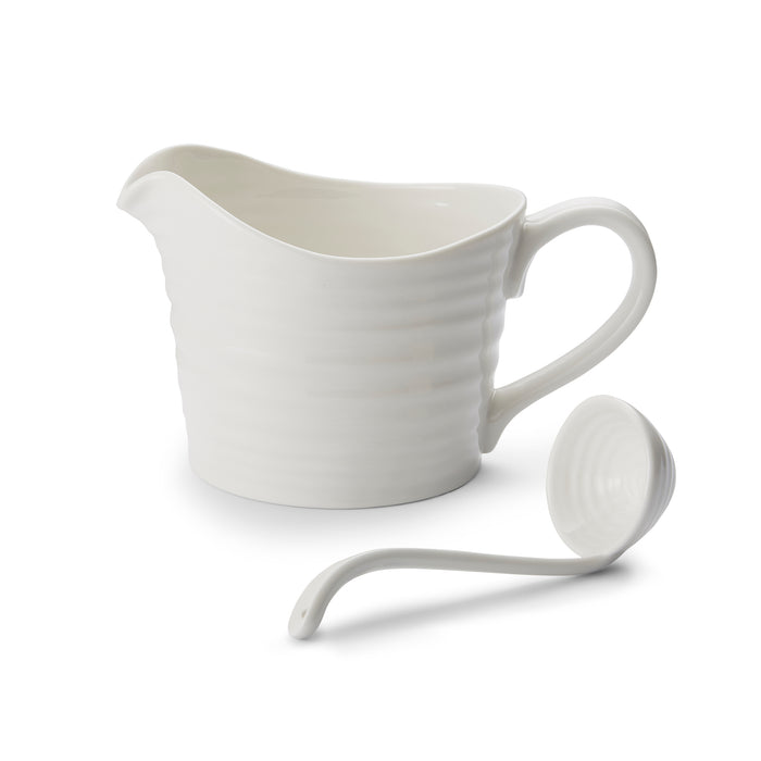 Sophie Conran White Mini Sauce Jug and Ladle Set