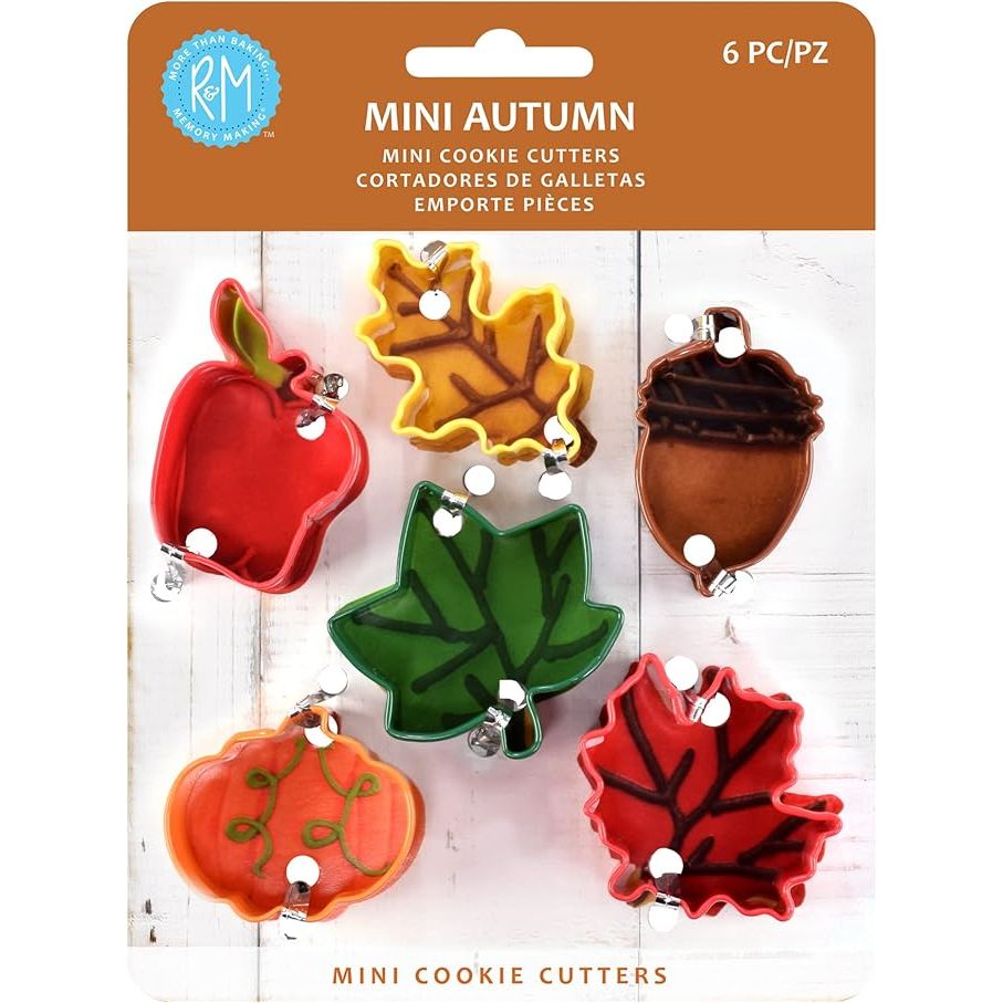 R&M Mini Autumn Cookie Cutters - set of 6