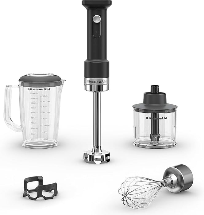 KitchenAid® Go Cordless Hand Blender with Accessories - Black Matte - Battery NOT Included