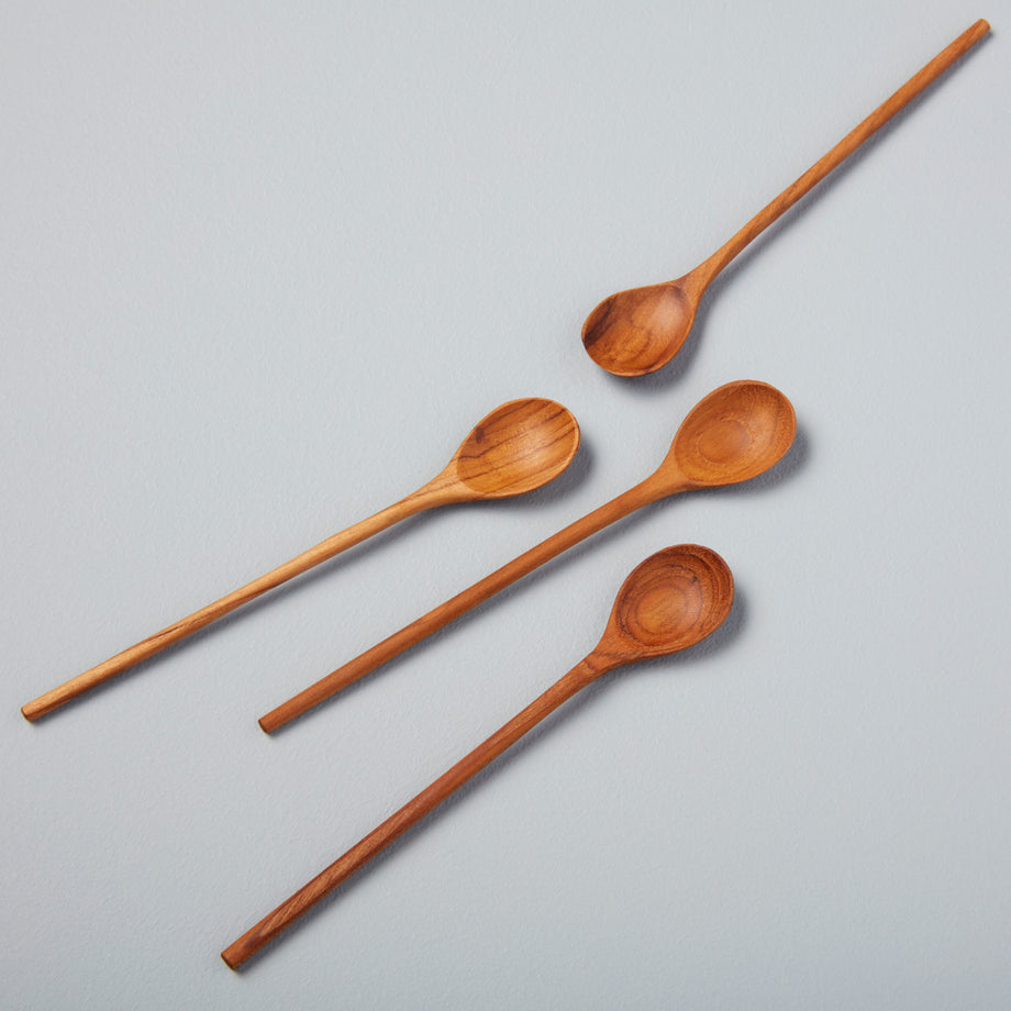 Be Home Teak Thin Spoons - Medium