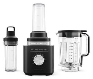 KitchenAid Pure Power Blender with Personal Blending Jars – Black Matte
