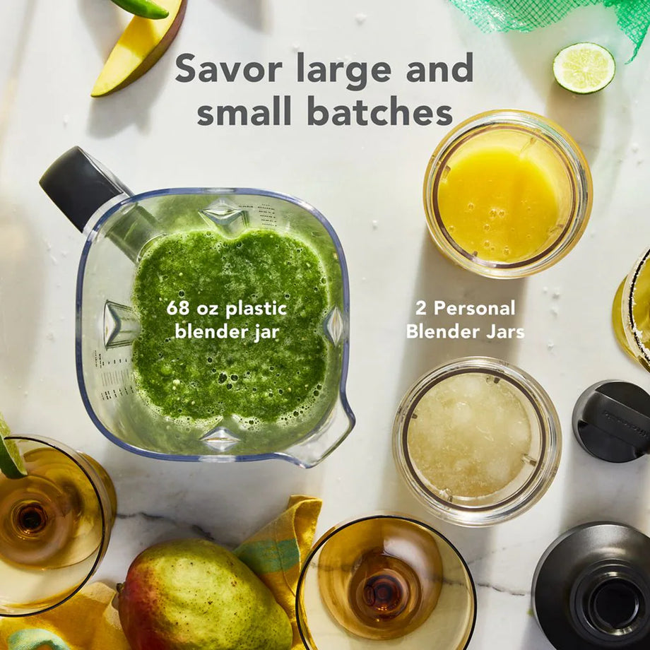 KitchenAid Pure Power Blender with Personal Blending Jars – Black Matte