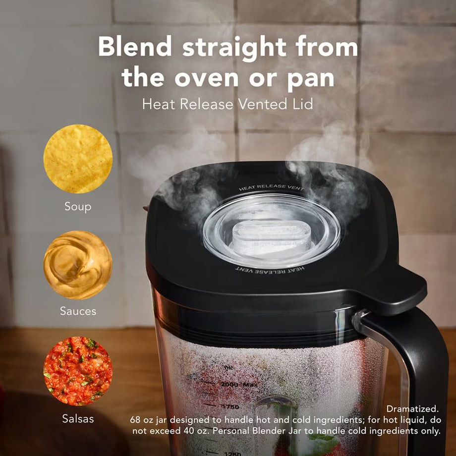 KitchenAid Pure Power Blender with Personal Blending Jar – Empire Red