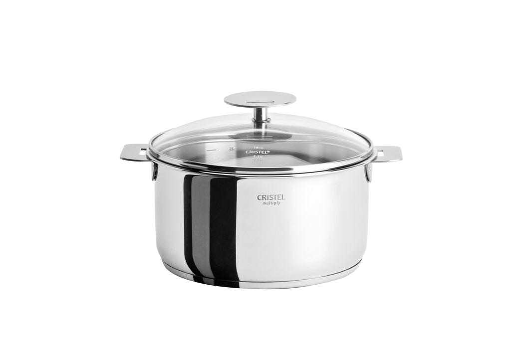 Cristel Casteline 1 QT 5.5" Saucepan with Lid