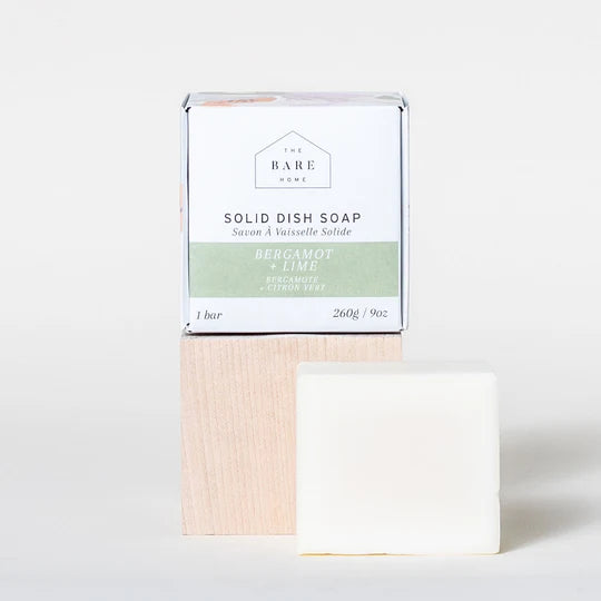 The Bare Home Solid Dish Soap - Bergamot + Lime