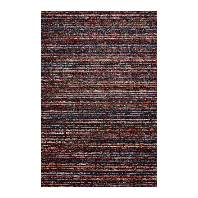Chilewich Indoor Outdoor Shag Doormat - Skinny Stripe / Mulberry / 18"x28"