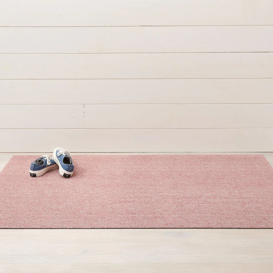 Chilewich Indoor Outdoor Utility Shag Doormat - Heathered / Blush / 24x36"