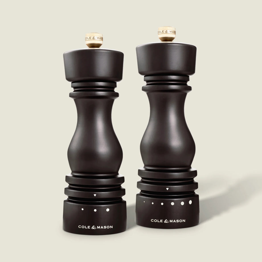 Cole & Mason London Chocolate Wood Salt & Pepper Mill Set