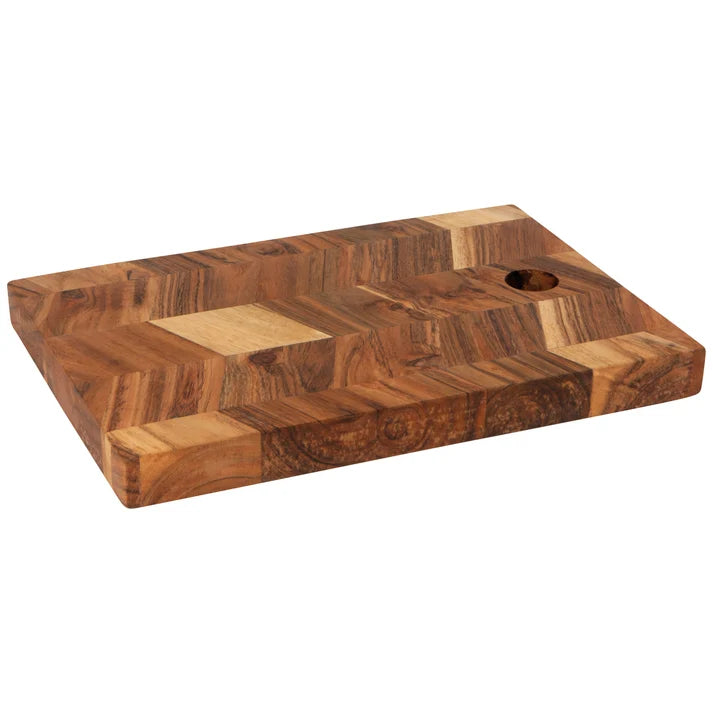 Danica Acacia Chevron Serving Board 10 in