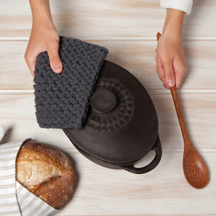 Danica Heirloom Knit Potholder - Shadow