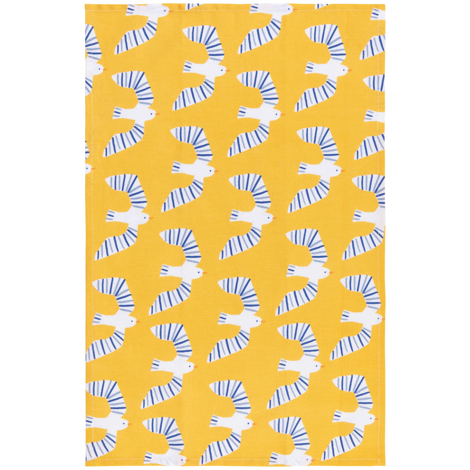 Danica Jubilee Jacquard Dishtowel - Birdie / Yellow