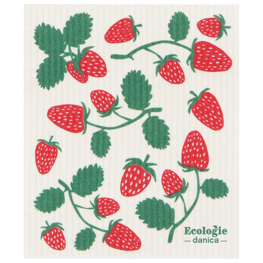Ecologie Swedish Dishcloth - Strawberries