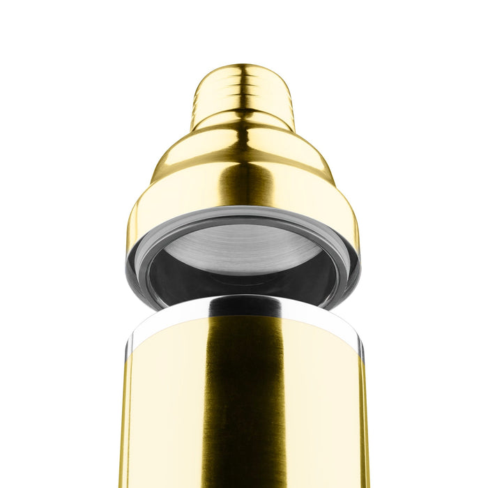 Final Touch Double-Wall Stainless Steel Cocktail Shaker - Brass / 18 oz