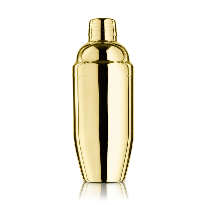 Final Touch Double-Wall Stainless Steel Cocktail Shaker - Brass / 18 oz