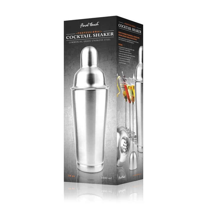 Final Touch Professional Cocktail Shaker - 34oz