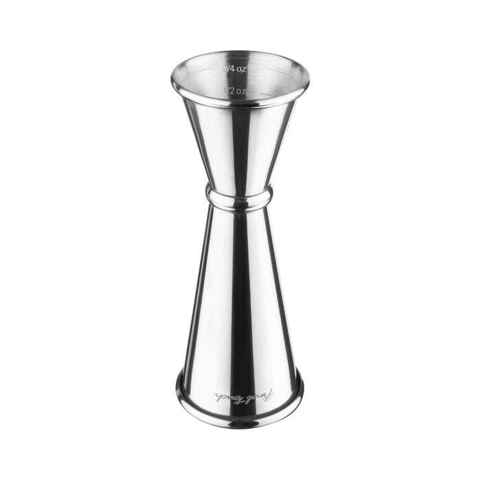 Final Touch Stainless Steel Double Jigger - 1 / 2 oz.