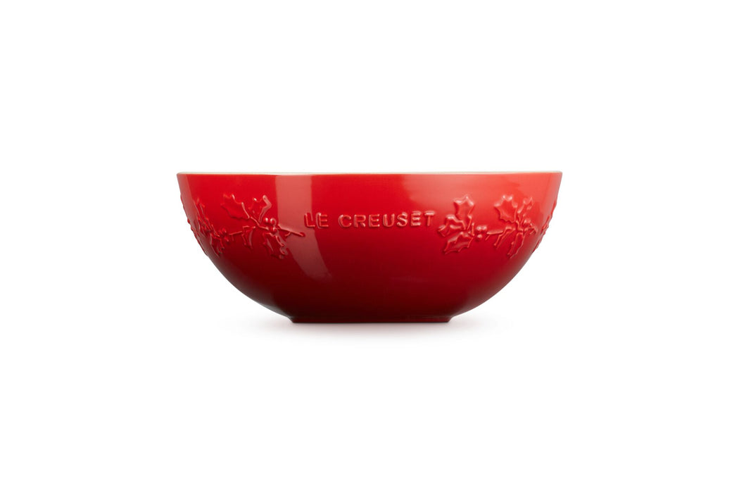 Le Creuset 3.6 L Stoneware Holly Multi Bowl - Cerise