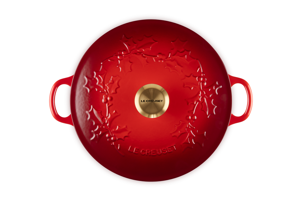 Le Creuset 4.1L Holly Chef's Dutch Oven - Cerise