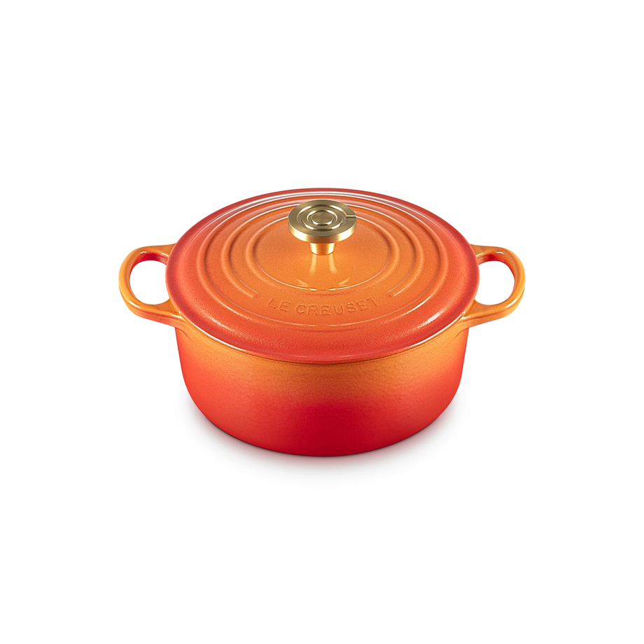 Le Creuset 4.2L Signature Round French Oven - Flamme Dorée