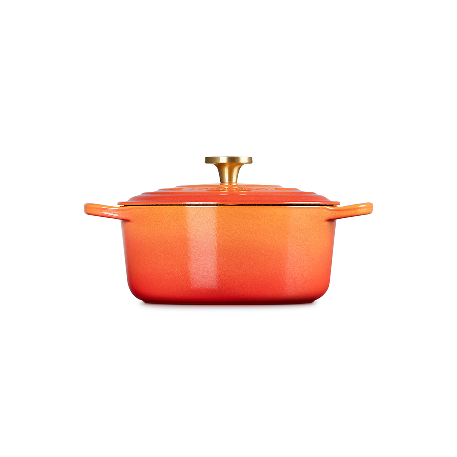 Le Creuset 4.2L Signature Round French Oven - Flamme Dorée