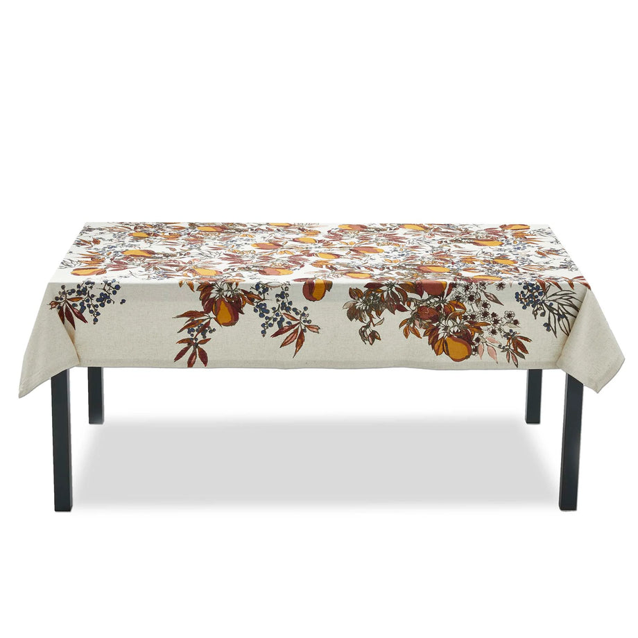 TAG Pear Tablecloth / Multi Harvest - 60 x 84 in