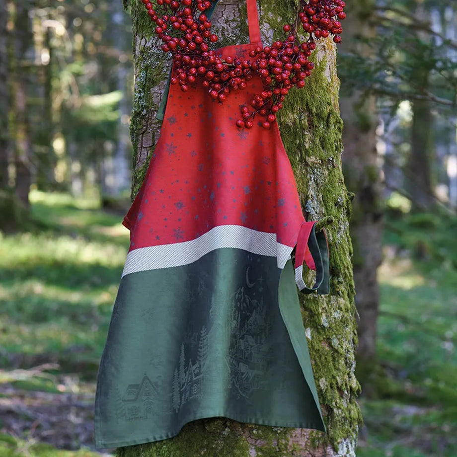 Garnier-Thiebaut Apron - Noel Magique Houx