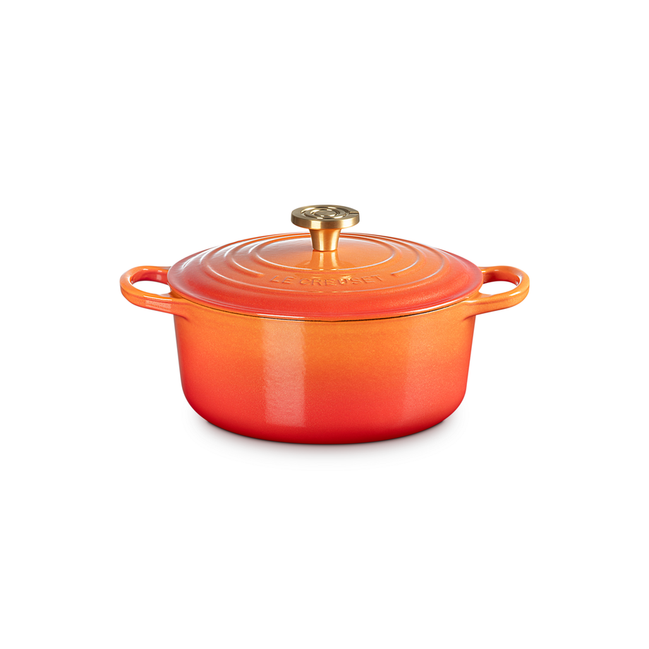 Le Creuset 4.2L Signature Round French Oven - Flamme Dorée