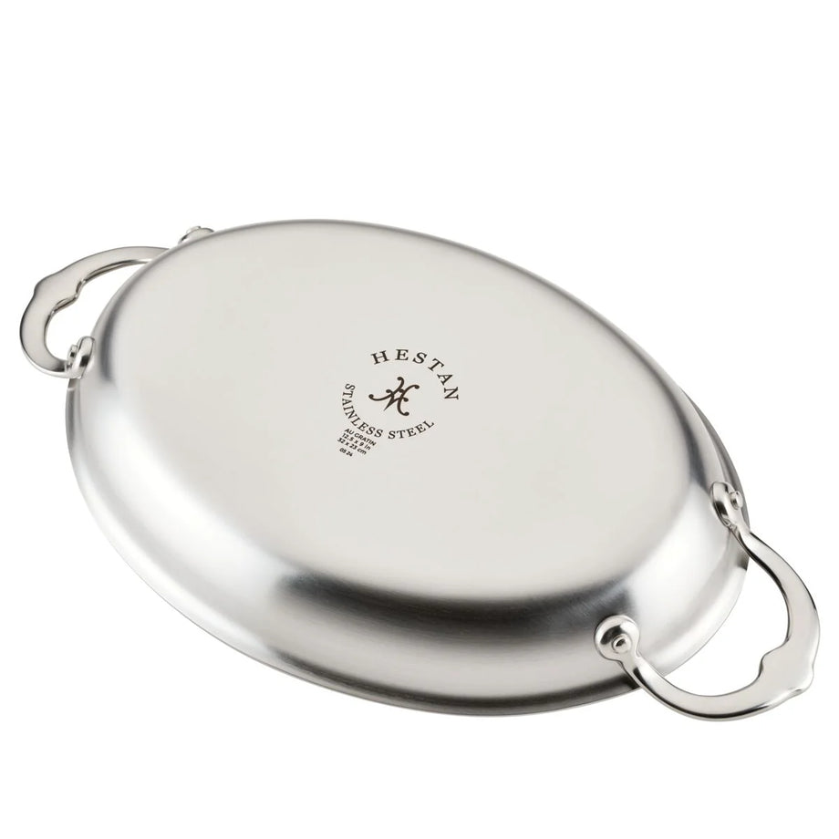 Hestan Provisions Stainless Steel Oval Au Gratin Dish 30cm